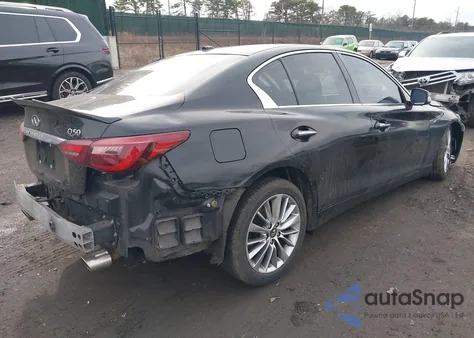 2018 Infiniti Q50 3.0T Luxe z USA, uszkodzony, nr VIN JN1EV7AP4JM363913
